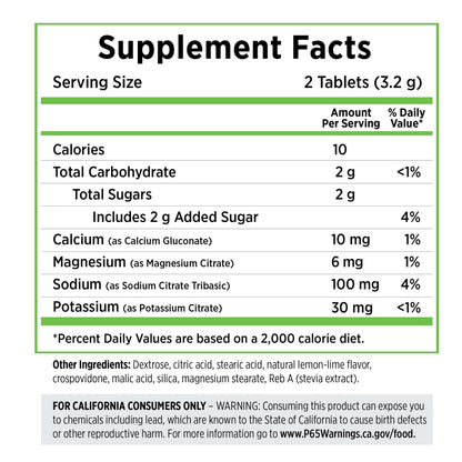SaltStick Electrolyte Fastchews  [Lemon Lime] - Bottle 60CT