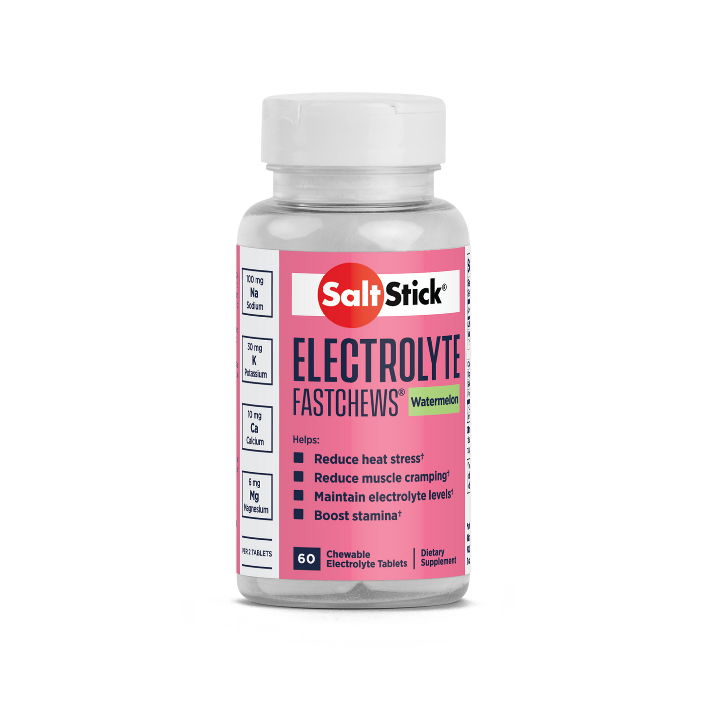 Saltstick Electrolyte Fastchews [Watermelon] - Bottle 60CT