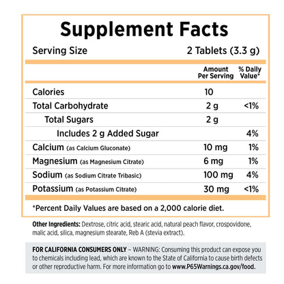 SaltStick Electrolyte FastChews [Peach] - Packet of 10Tablets