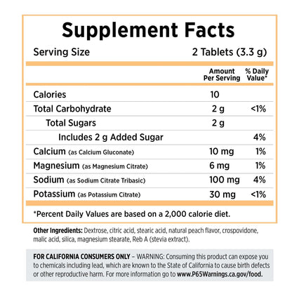 Saltstick Electrolyte Fastchews - Peach - Bottle 60ct
