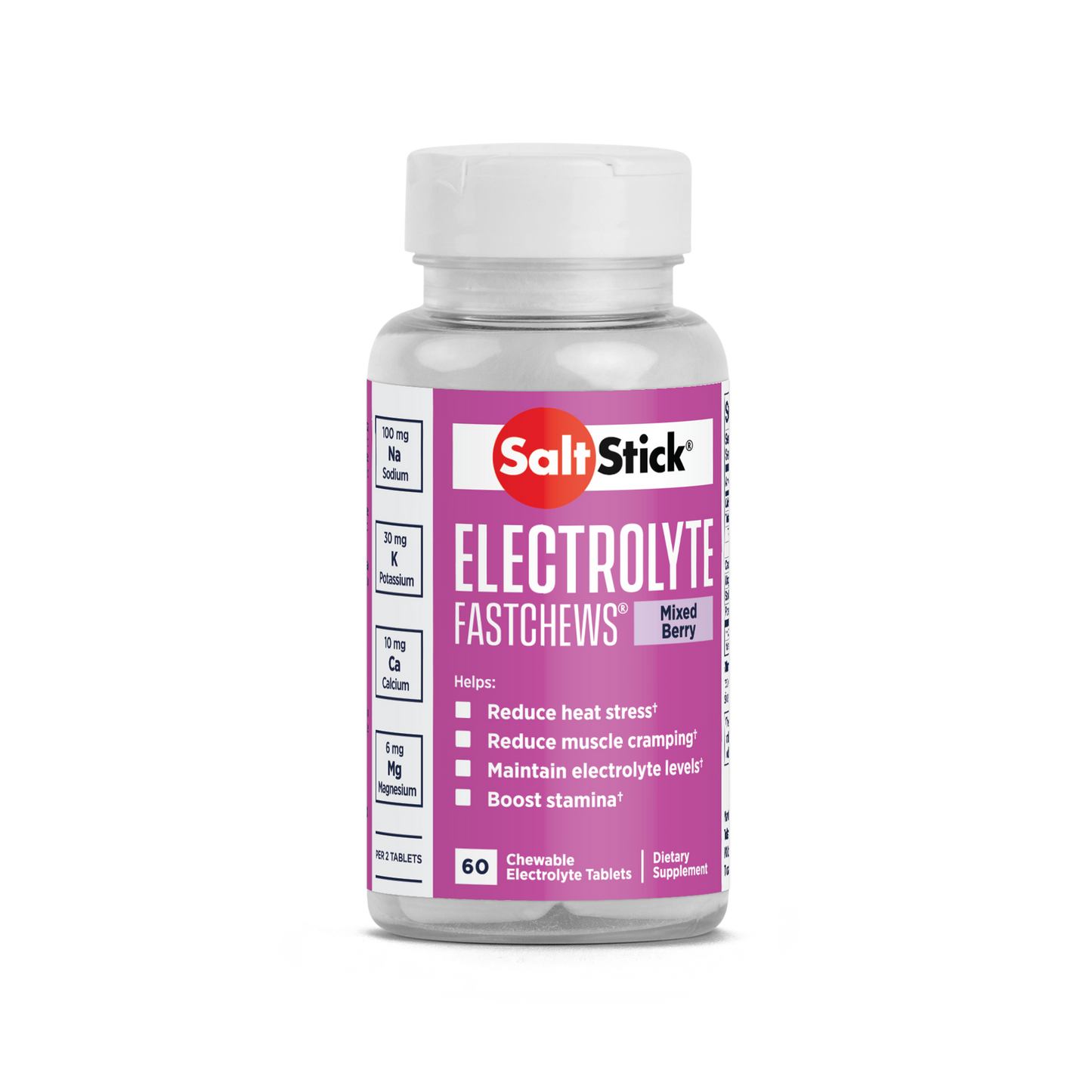 Saltstick Electrolyte Fastchews [Mixed Berry] - Bottle 60CT