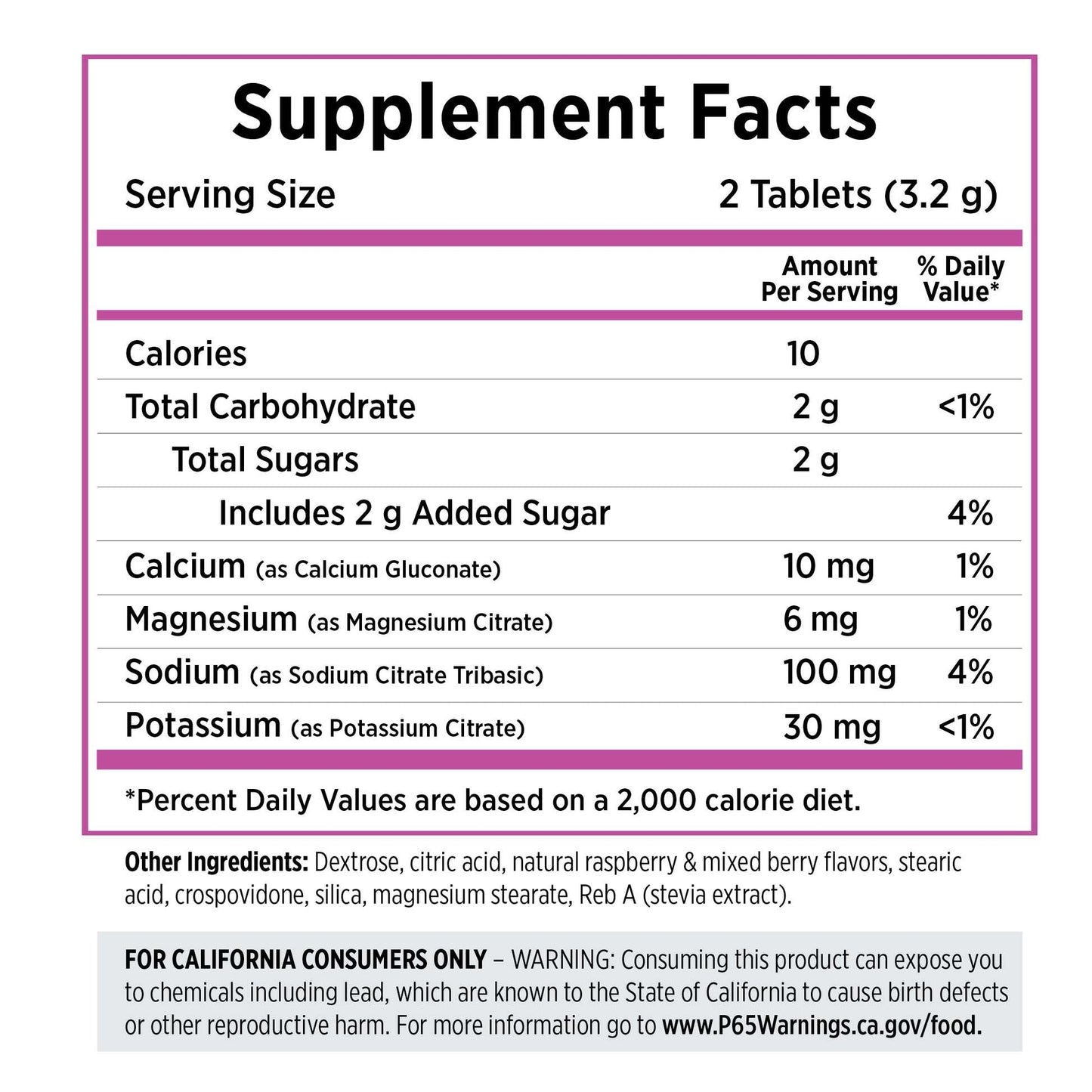 SaltStick Electrolyte FastChews [Mixed Berry] - Packet of 10Tablets
