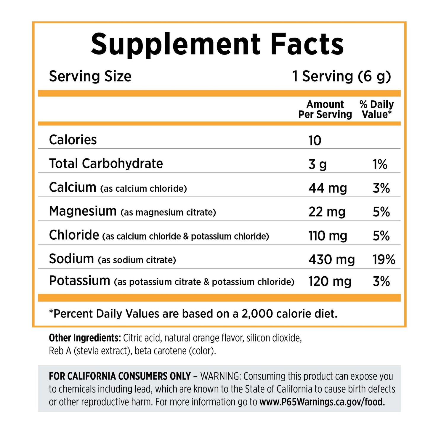 SaltStick Electrolyte DrinkMix (Tart Orange) - 40 Servings Tub