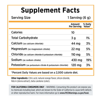 SaltStick Electrolyte DrinkMix (Tart Orange) - 40 Servings Tub