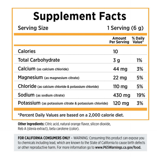 SaltStick Electrolyte DrinkMix - Tart Orange - Single Serve Stick Pack