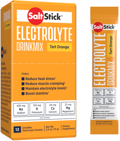 SaltStick Electrolyte DrinkMix (Tart Orange) - 40 Servings Tub