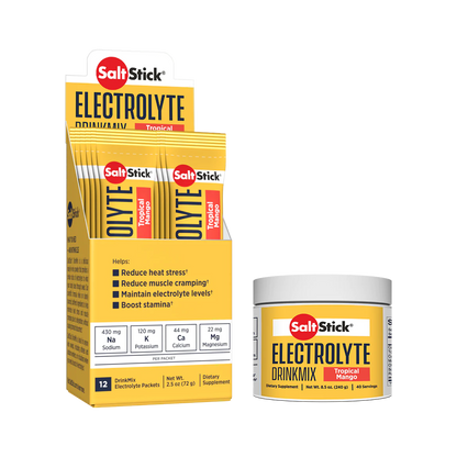 SaltStick Electrolyte DrinkMix - Tropical Mango - 40 Servings Tub
