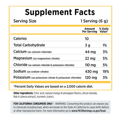 SaltStick Electrolyte DrinkMix - Tropical Mango - 40 Servings Tub