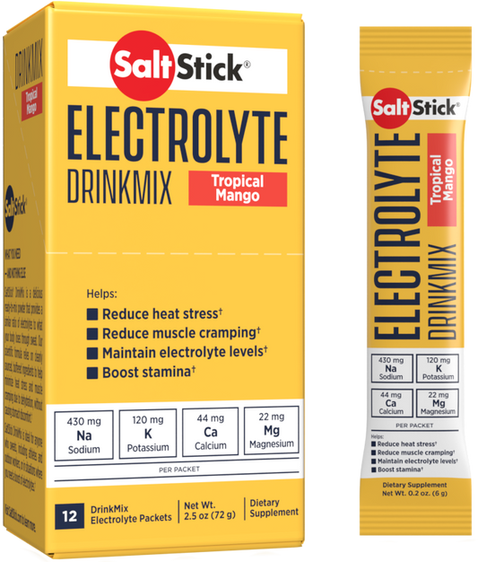 Saltstick Electrolyte DrinkMix - Tropical Mango - Single Serve Stick Pack