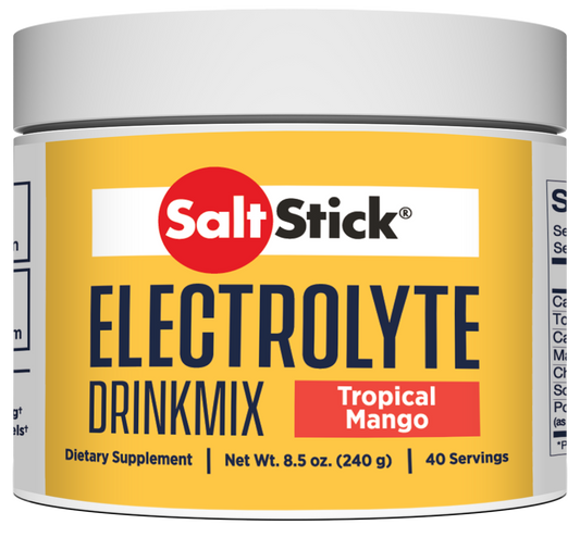 SaltStick Electrolyte DrinkMix - Tropical Mango - 40 Servings Tub