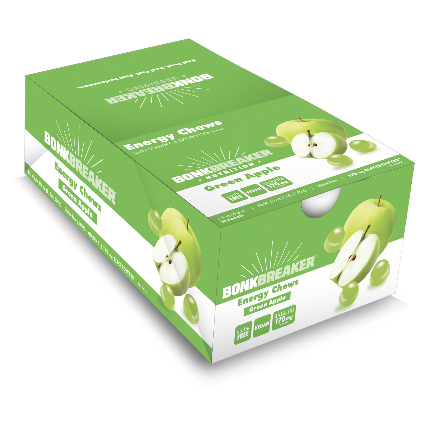 BonkBreaker Energy Chews [Green Apple] - 1 PACK