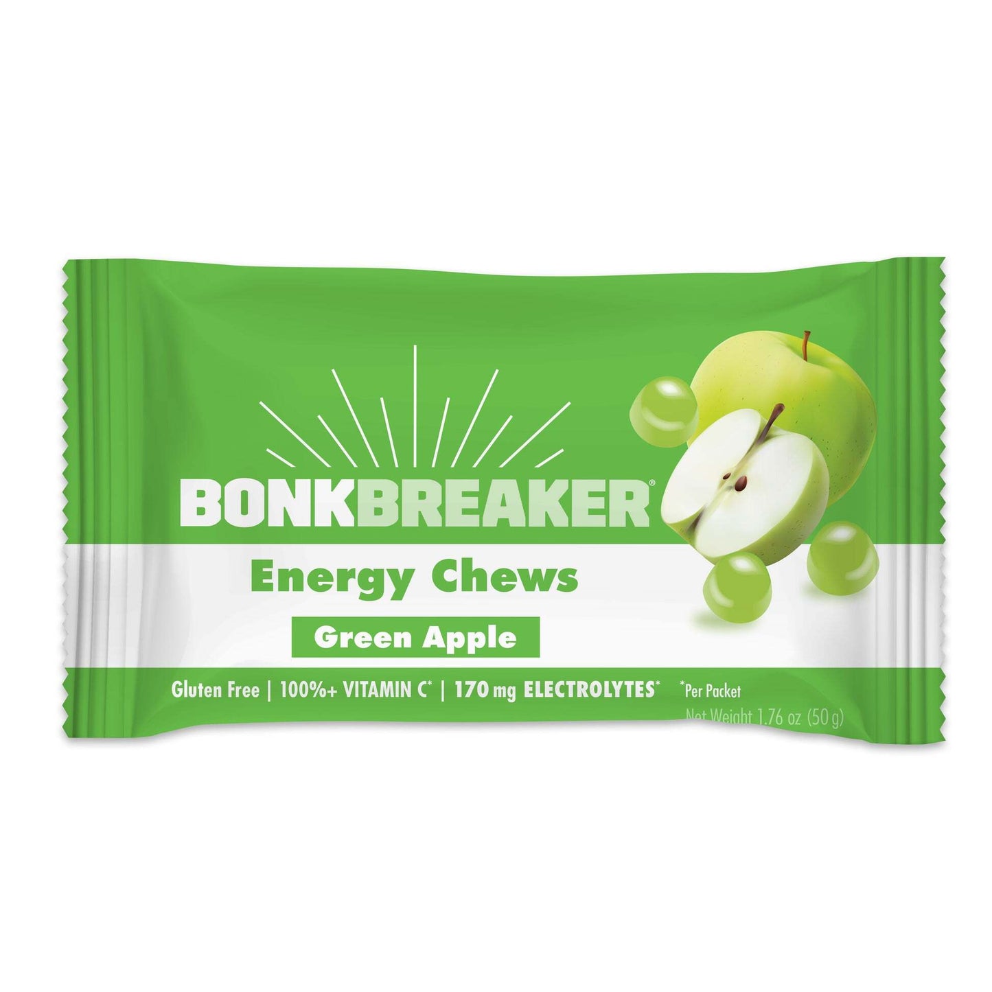 BonkBreaker Energy Chews [Green Apple] - 1 PACK