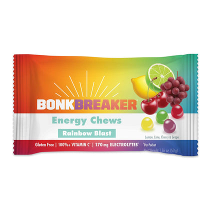 BonkBreaker Energy Chews [Rainbow Blast] - 1 PACK