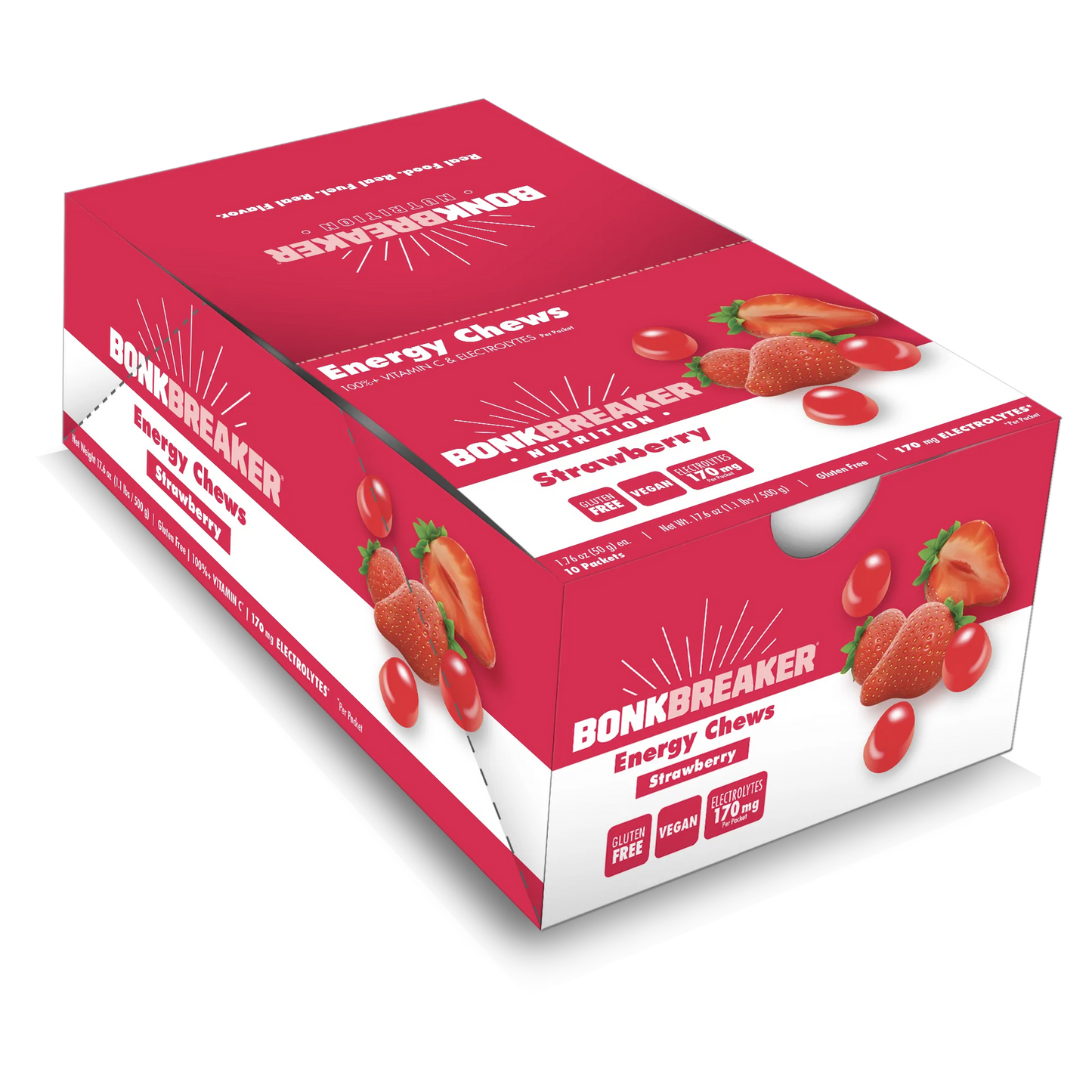 BonkBreaker Energy Chews [Strawberry] - 1 PACK