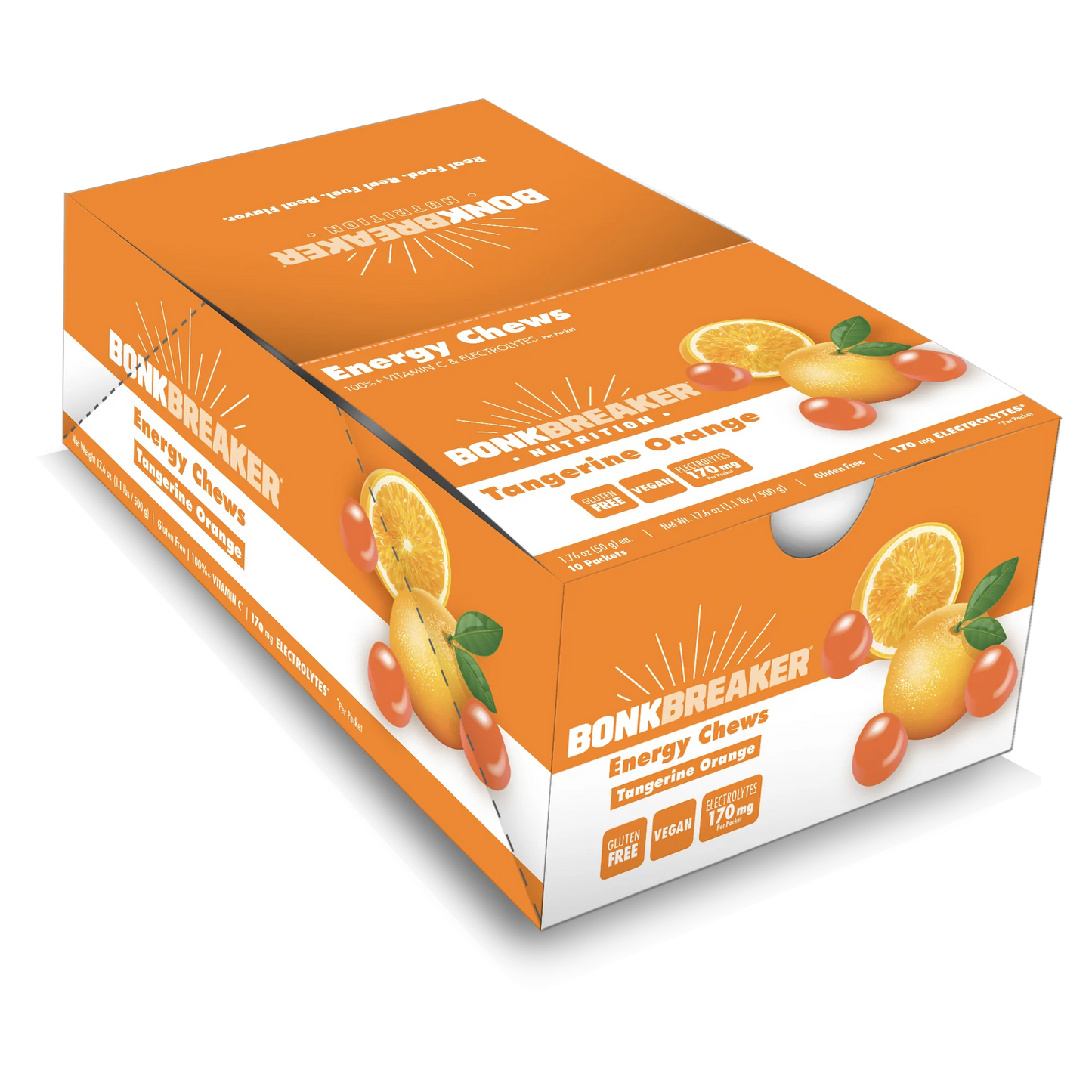 BonkBreaker Energy Chews [Tangerine Orange] - 1 PACK