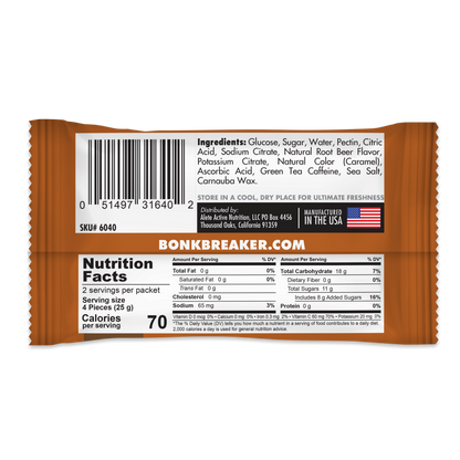 Bonk Breaker Energy Chews - Root Beer w/ Caffeine - 1 pack