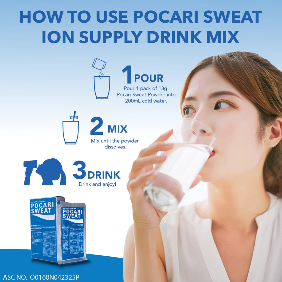 POCARI SWEAT Powder in Sachets ( 5 pcs x 13g/sachet )