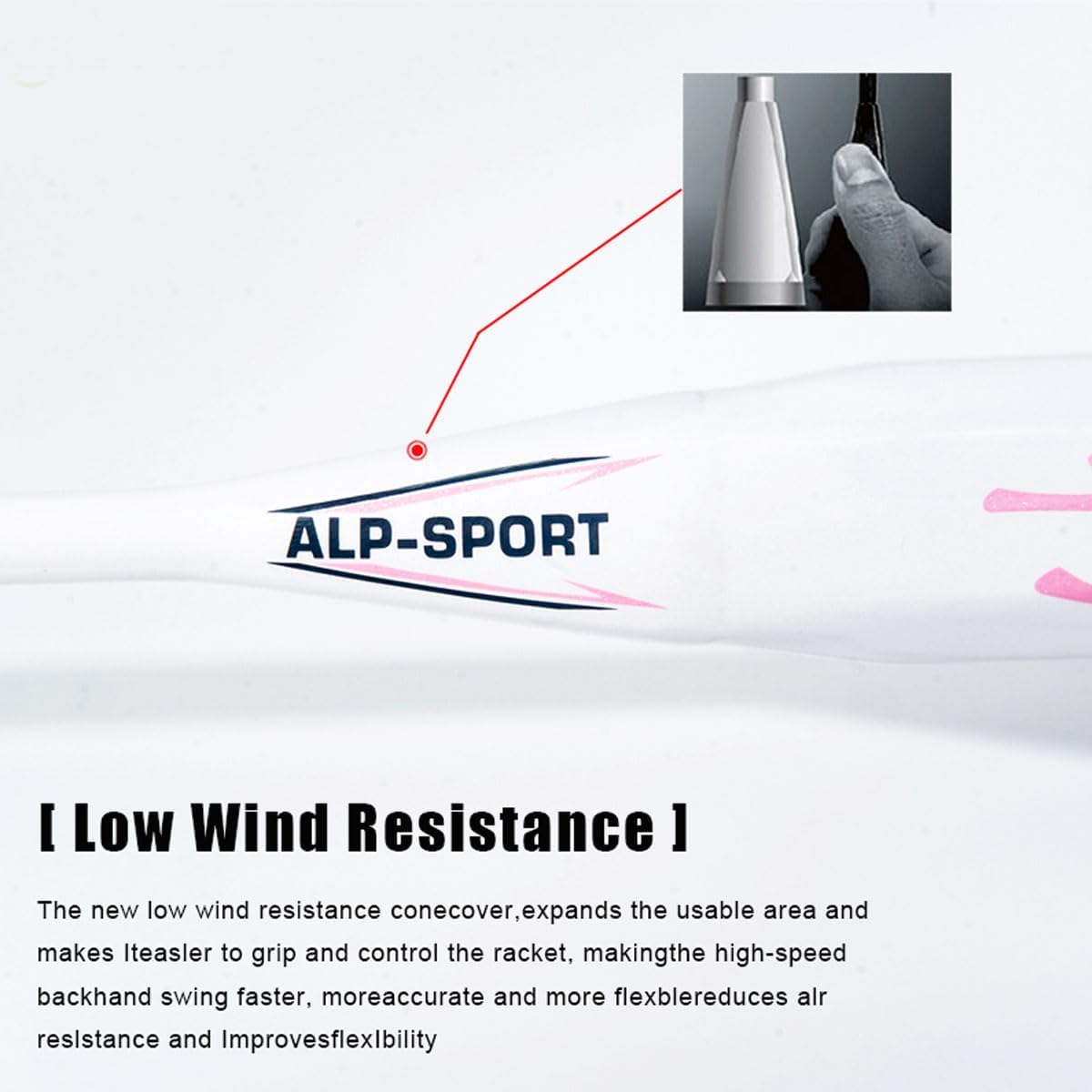 ALPSPORT CY - ALP CY Badminton Racket 8U/G5  [100% Full Carbon Fiber] - 1PC