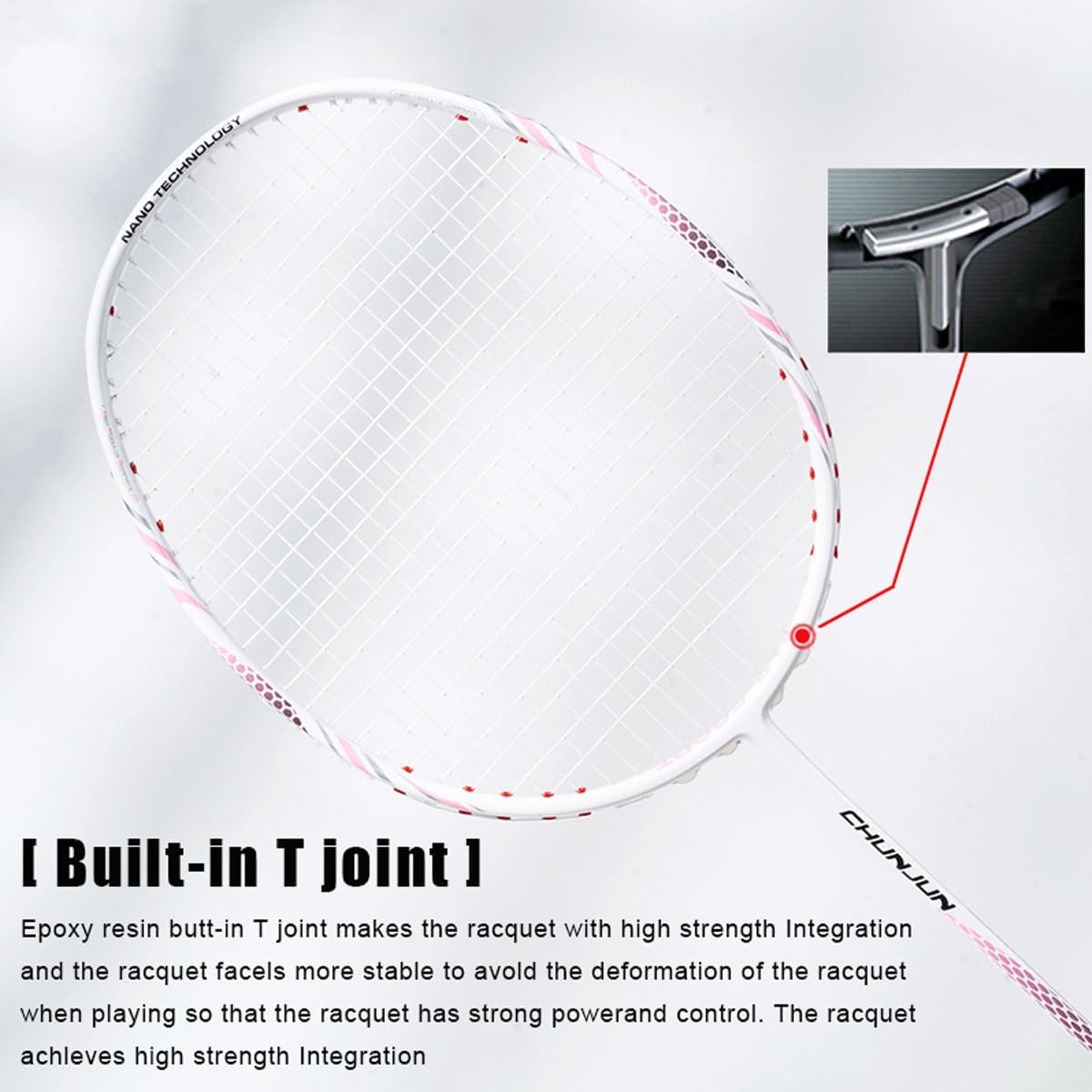 ALPSPORT CY - ALP CY Badminton Racket 8U/G5  [100% Full Carbon Fiber] - 1PC