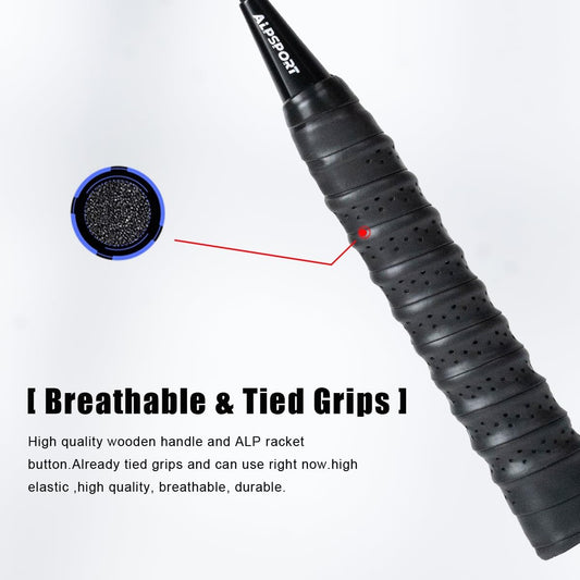 ALPSPORT POWER Carbon Badminton Racket - 1PC