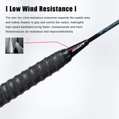 ALPSPORT POWER Carbon Badminton Racket - 1PC