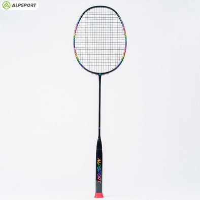 ALPSPORT ALP BBQ2.0 8U Badminton Racket 24-30Lbs [Super Light Titanium Alloy 100% Full Carbon Fiber] - 1PC