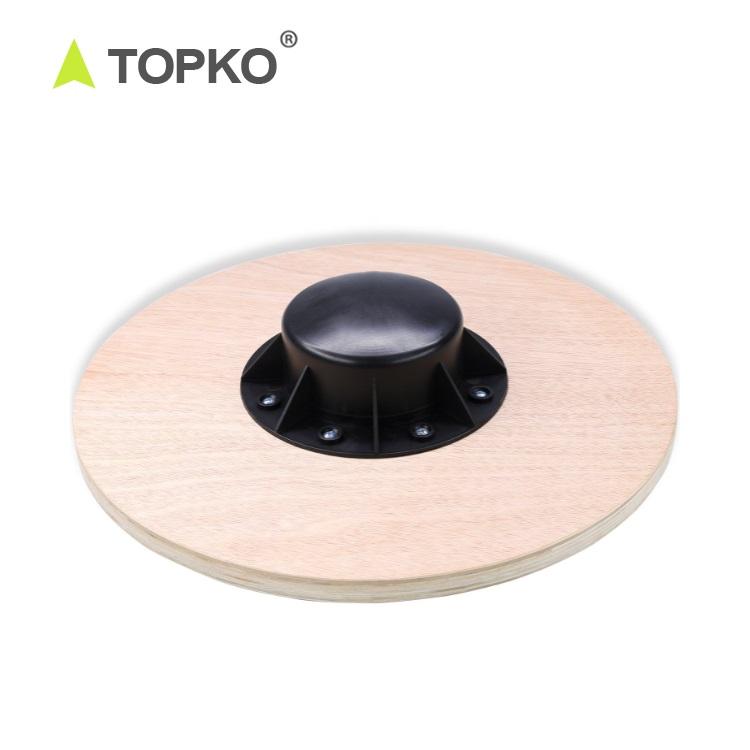 TOPKO Wooden Balance Board - Size：39.5*39.5*8cm [Core Exercise]