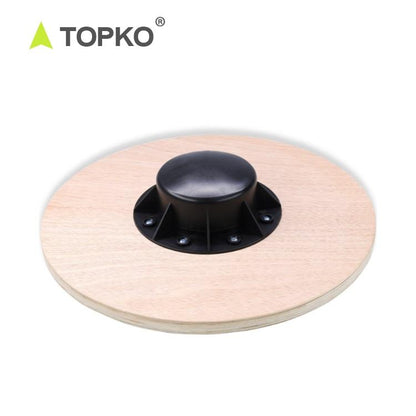 TOPKO Wooden Balance Board - Size：39.5*39.5*8cm [Core Exercise]