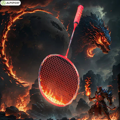 ALPSPORT AIR - ALP AIR Badminton Racket 10U G5 Superlight 52g 28-35lbs [Carbon Fiber] - 1PC