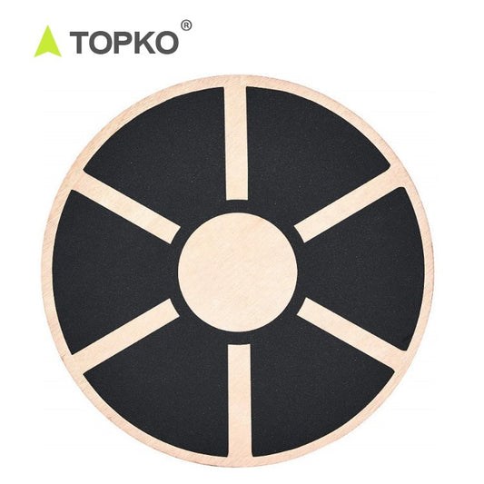 TOPKO Wooden Balance Board - Size：39.5*39.5*8cm [Core Exercise]