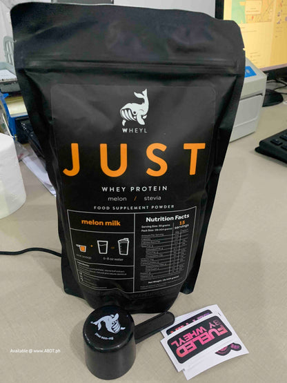 JUST Whey Protein (by wheyl nutrition) Melon Milk (454g) ziplock pack w/ free scooper