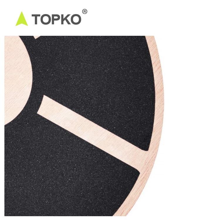 TOPKO Wooden Balance Board - Size：39.5*39.5*8cm [Core Exercise]