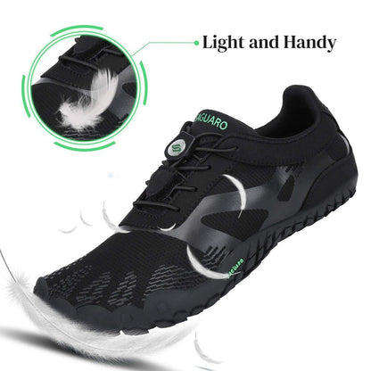 Saguaro Vitality III Breathable Minimalist Running Shoes - BLACK