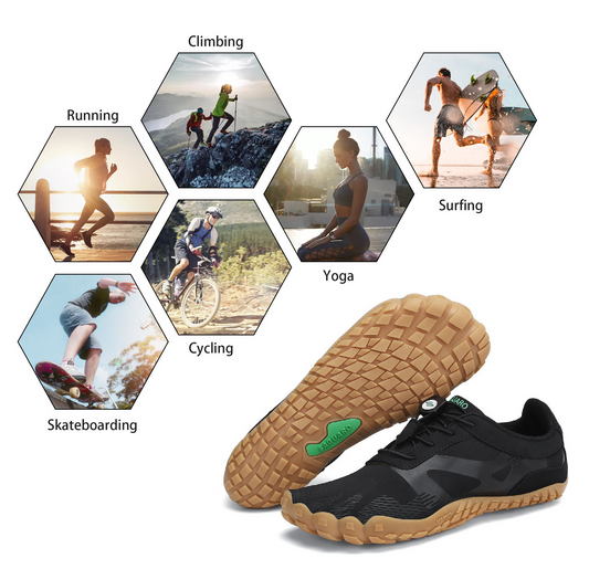 Saguaro Vitality III Breathable Minimalist Running Shoes - KHAKI