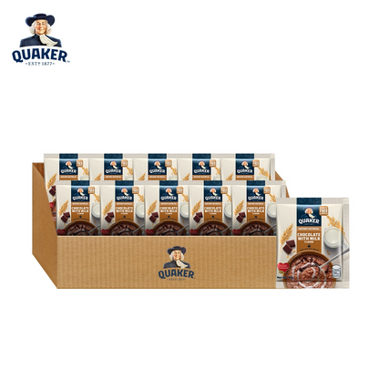 1 CASE Quaker Instant Oatmeal Chocolate with Milk (40g x 12) 12 Boxes