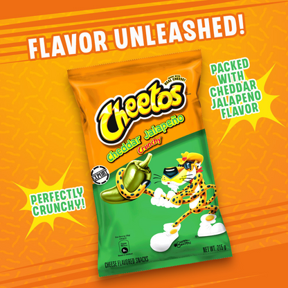 1 CASE Cheetos Crunchy Cheddar Jalapeño Cheese Flavored Snack (215g x 10pcs)