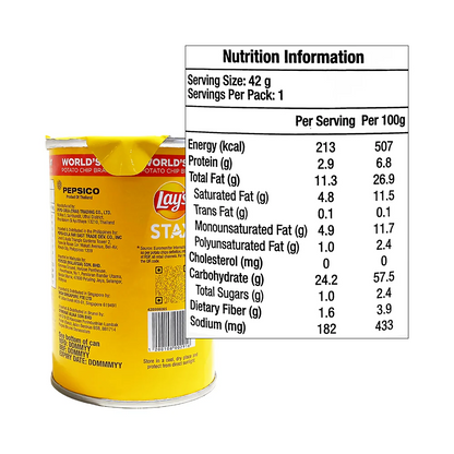 1 CASE Lays STAX Original Potato Chips (42g x 24pcs)