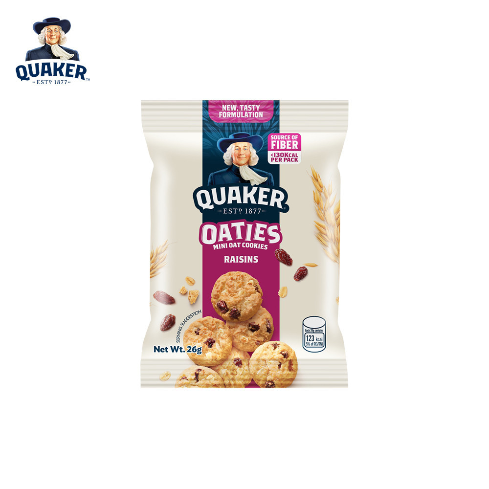 1 CASE Quaker Oaties Mini Oats Cookie Raisins (28g x 40pcs)