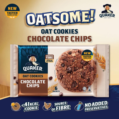 1 CASE Quaker Oat Cookies Chocolate Chips (6s/150g x 50)