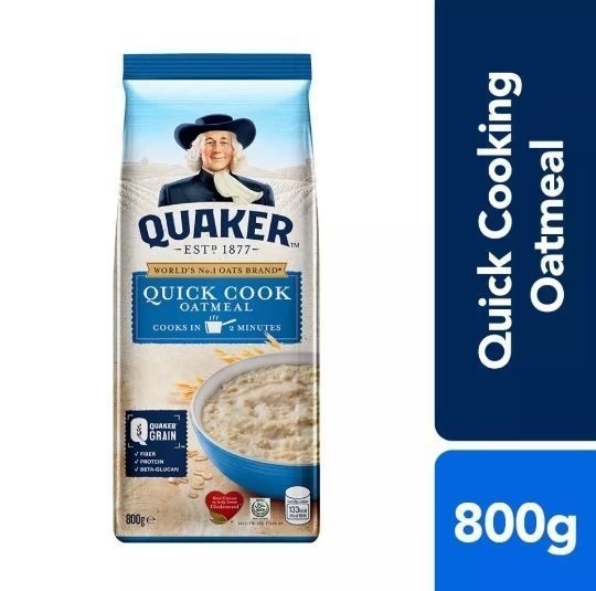 1 CASE - Quaker Quick Cook Oatmeal 800g x 12