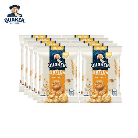 1 CASE Quaker Oaties Mini Oats Cookie Honey Nuts (28g x 40pcs)