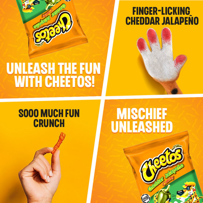 1 CASE Cheetos Crunchy Cheddar Jalapeño Cheese Flavored Snack (215g x 10pcs)