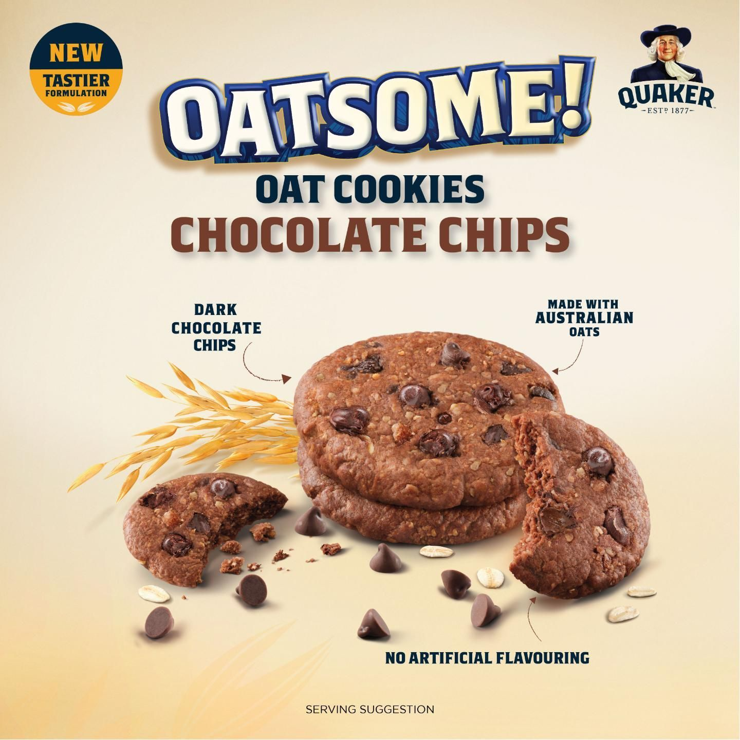 1 CASE Quaker Oat Cookies Chocolate Chips (6s/150g x 50)