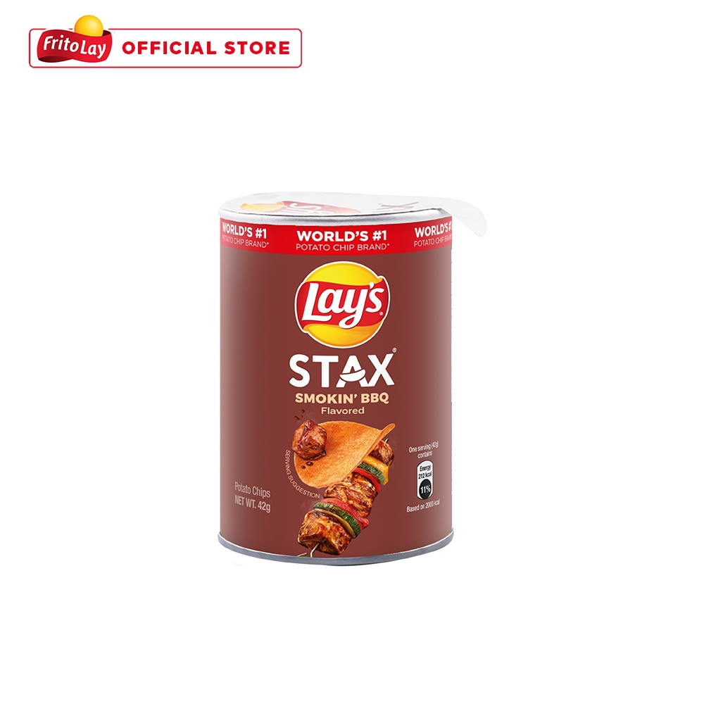 1 CASE Lays STAX Barbecue Potato Chips (42g x 24pcs)