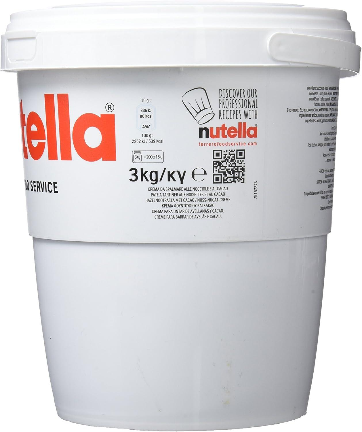 NUTELLA Hazelnut Spread 3kg (1 tub)