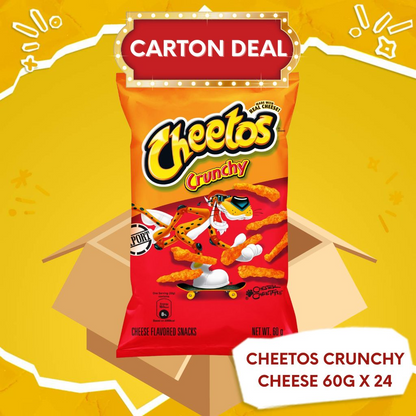 1 CASE Cheetos Crunchy Cheese Flavored Snack (60g x 24pcs)