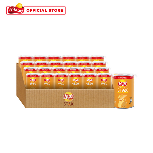 1 CASE Lays STAX Extra Cheese Potato Chips (42g x 24pcs)