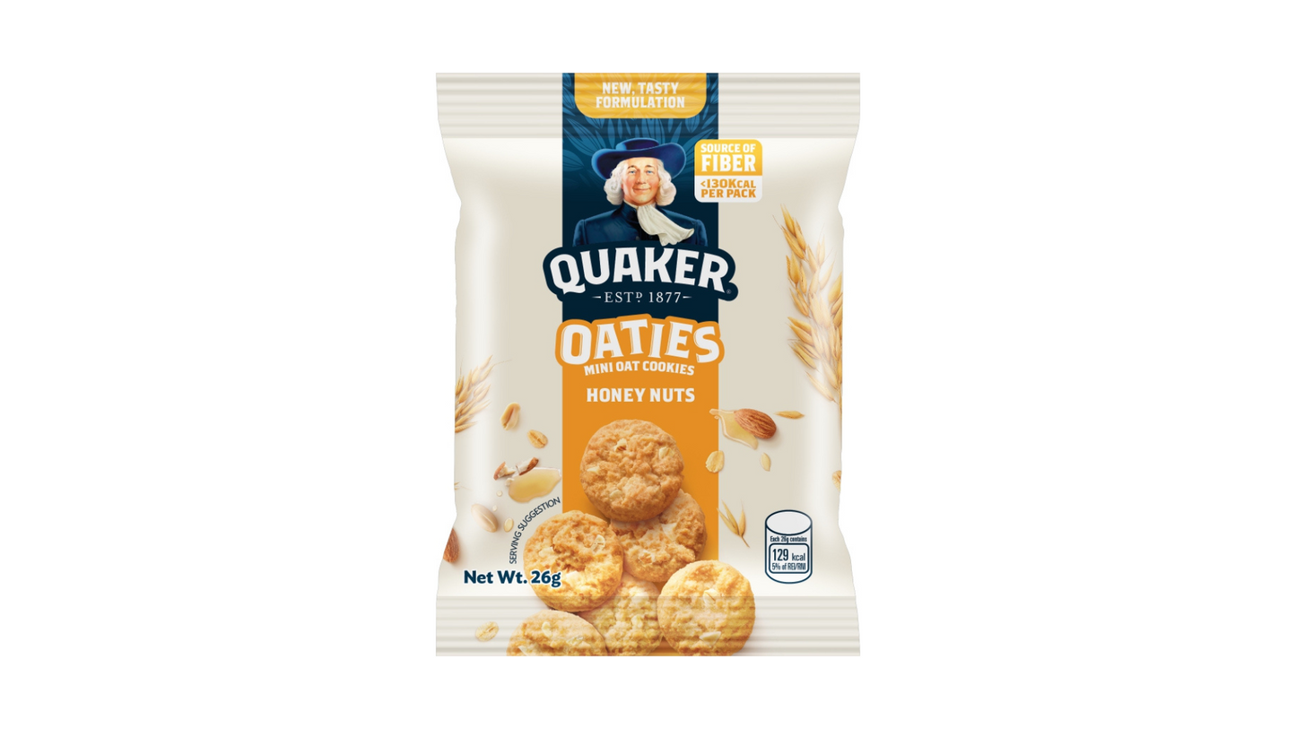 1 CASE Quaker Oaties Mini Oats Cookie Honey Nuts (28g x 40pcs)
