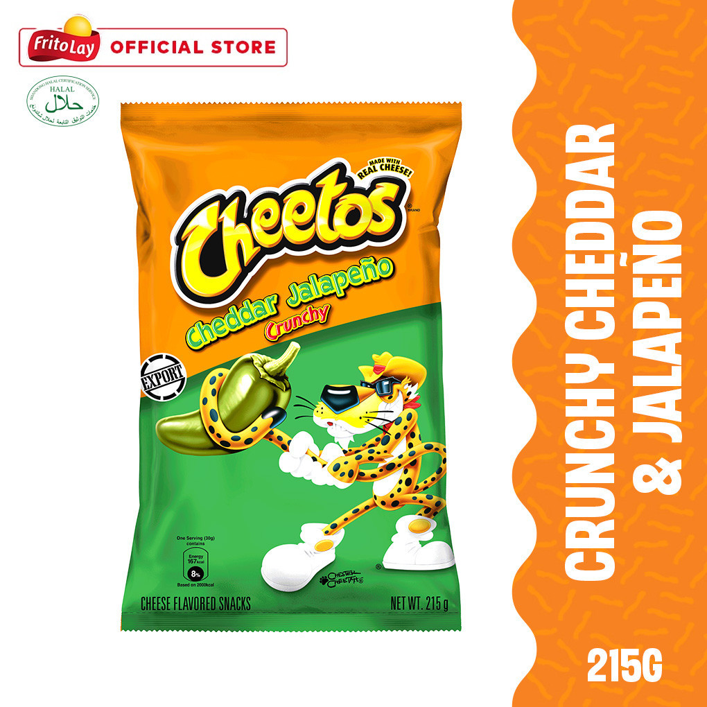1 CASE Cheetos Crunchy Cheddar Jalapeño Cheese Flavored Snack (215g x 10pcs)