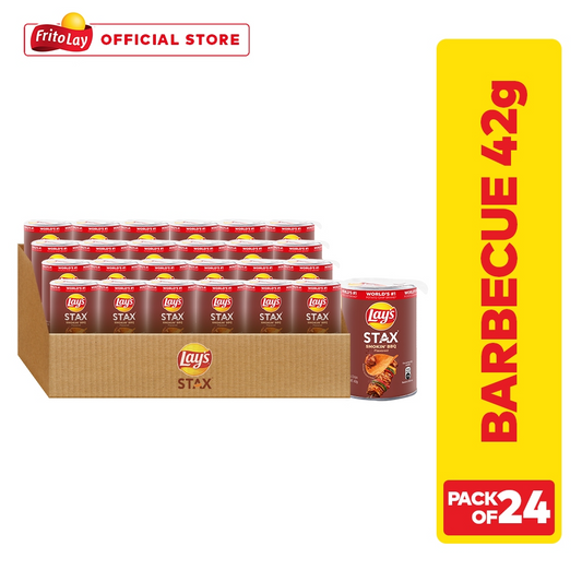 1 CASE Lays STAX Barbecue Potato Chips (42g x 24pcs)